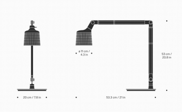 Vipp 521 Tischleuchte black